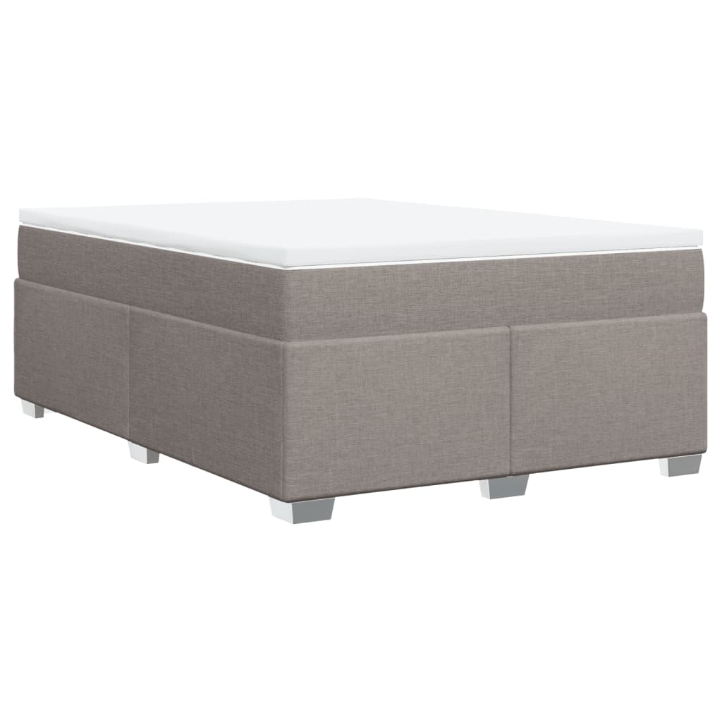 Boxspring met matras stof taupe 160x200 cm is nu te koop bij PeponiXL, paradijselijk wonen!