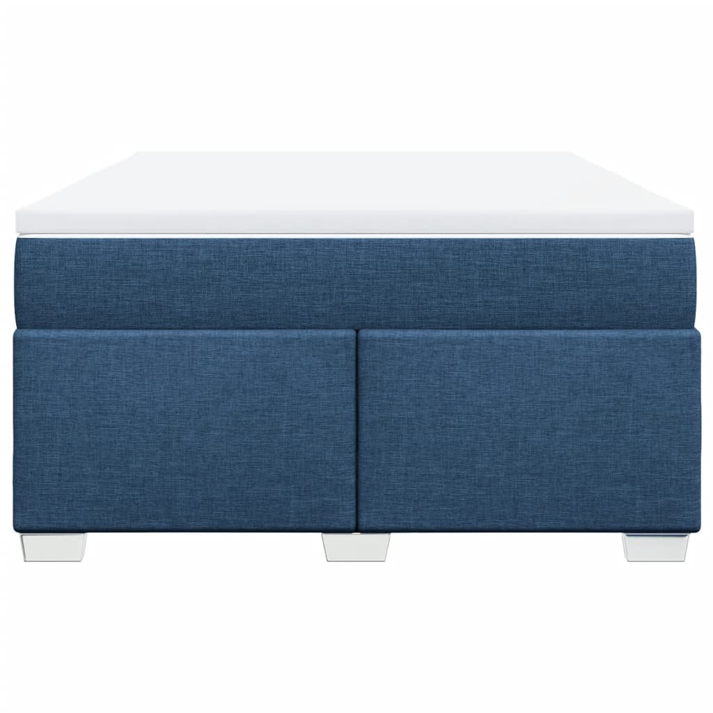 Boxspring met matras stof blauw 160x200 cm is nu te koop bij PeponiXL, paradijselijk wonen!