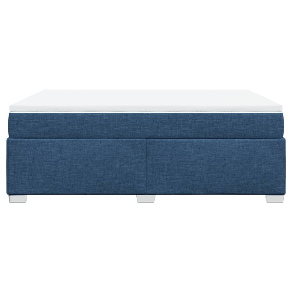 Boxspring met matras stof blauw 160x200 cm is nu te koop bij PeponiXL, paradijselijk wonen!