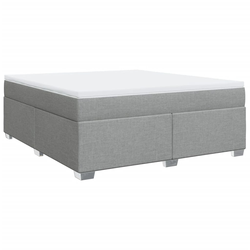 Boxspring met matras stof lichtgrijs 180x200 cm is nu te koop bij PeponiXL, paradijselijk wonen!