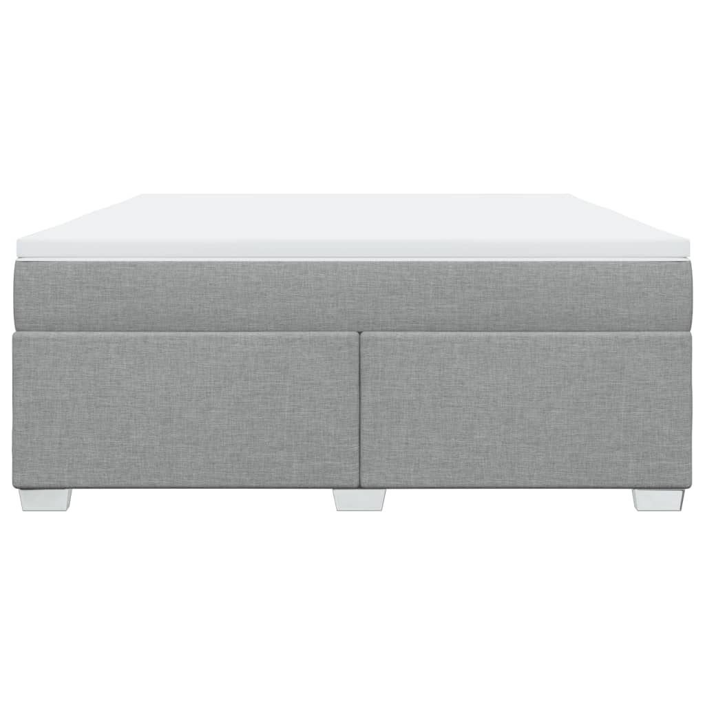 Boxspring met matras stof lichtgrijs 180x200 cm is nu te koop bij PeponiXL, paradijselijk wonen!