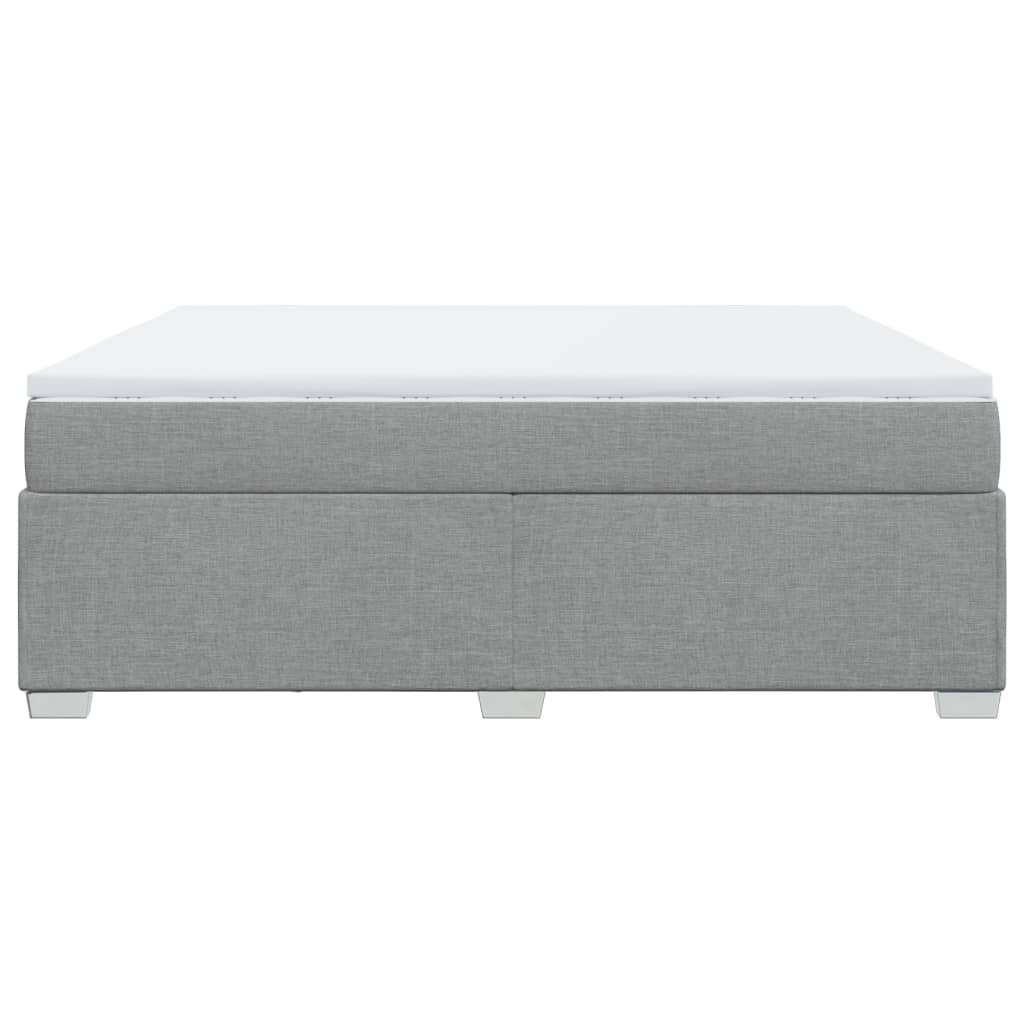 Boxspring met matras stof lichtgrijs 180x200 cm is nu te koop bij PeponiXL, paradijselijk wonen!