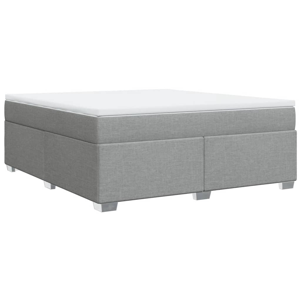 Boxspring met matras stof lichtgrijs 180x200 cm is nu te koop bij PeponiXL, paradijselijk wonen!
