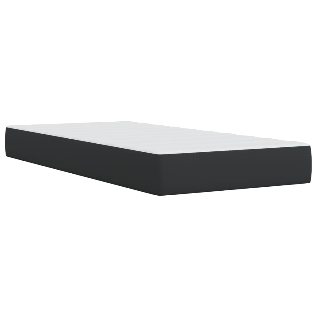 Boxspring met matras kunstleer zwart 80x200 cm is nu te koop bij PeponiXL, paradijselijk wonen!