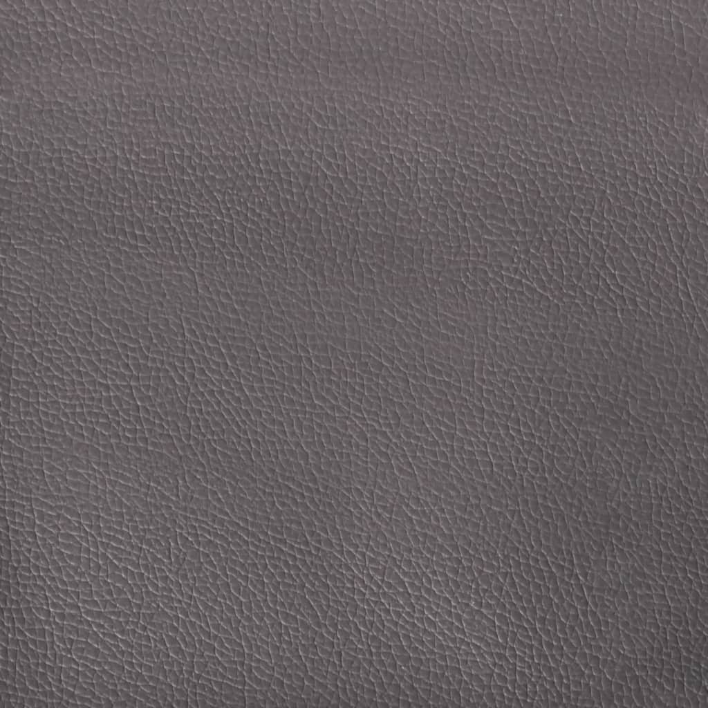 Boxspring met matras kunstleer grijs 90x190 cm is nu te koop bij PeponiXL, paradijselijk wonen!