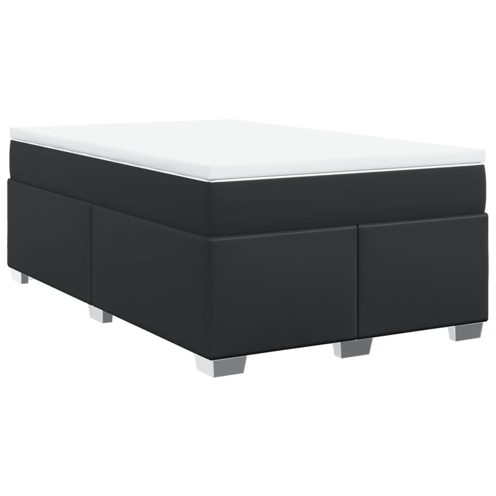 Boxspring met matras kunstleer zwart 120x200 cm is nu te koop bij PeponiXL, paradijselijk wonen!