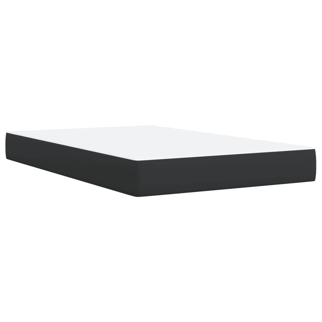 Boxspring met matras kunstleer zwart 120x200 cm is nu te koop bij PeponiXL, paradijselijk wonen!