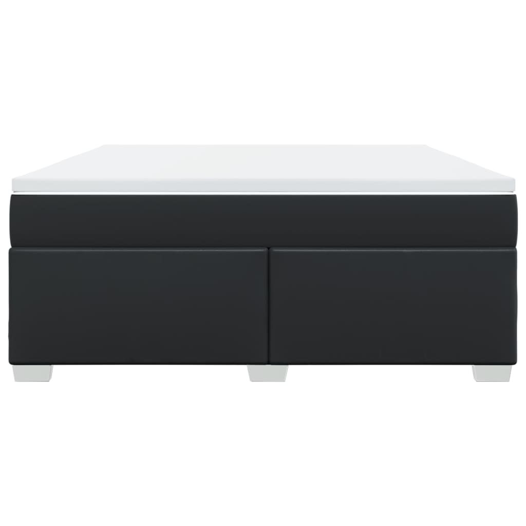 Boxspring met matras kunstleer zwart 180x200 cm is nu te koop bij PeponiXL, paradijselijk wonen!