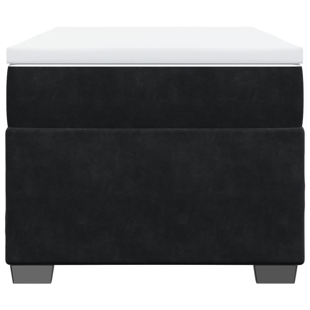 Boxspring met matras fluweel zwart 90x190 cm is nu te koop bij PeponiXL, paradijselijk wonen!