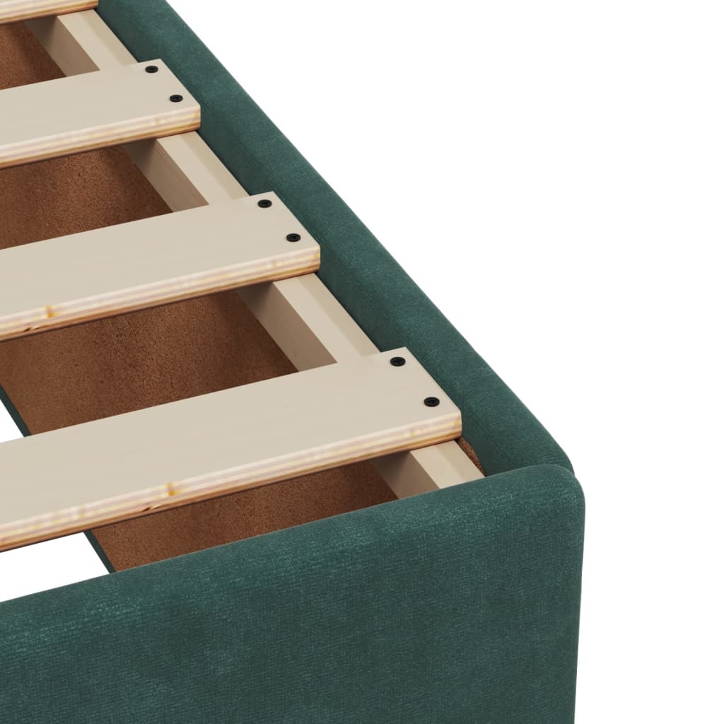 Boxspring met matras fluweel donkergroen 90x190 cm is nu te koop bij PeponiXL, paradijselijk wonen!