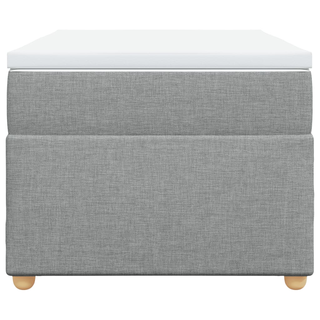Boxspring met matras stof lichtgrijs 80x200 cm is nu te koop bij PeponiXL, paradijselijk wonen!