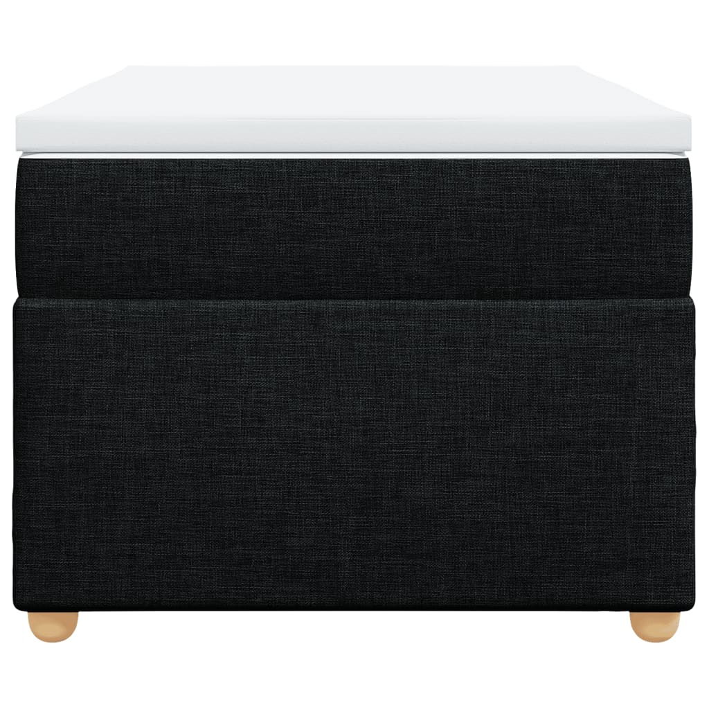Boxspring met matras stof zwart 80x200 cm is nu te koop bij PeponiXL, paradijselijk wonen!