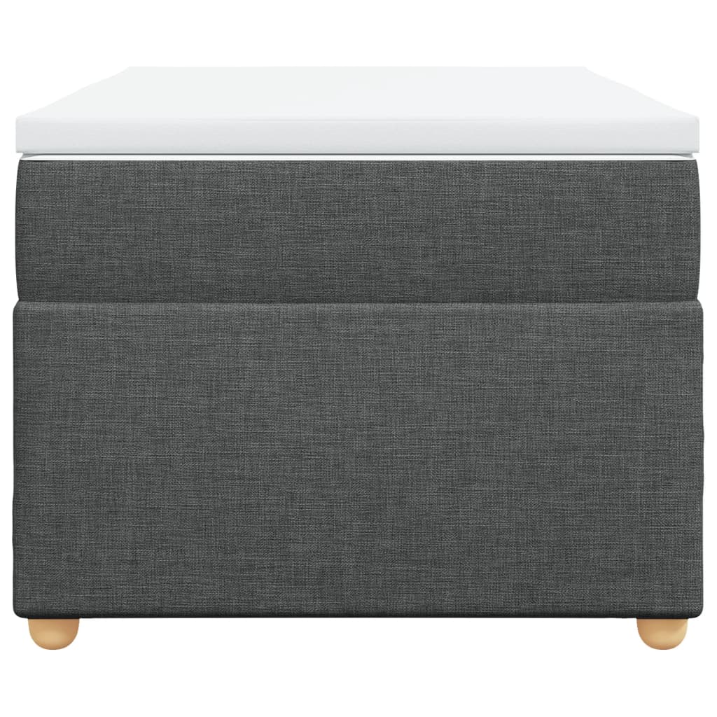 Boxspring met matras stof donkergrijs 90x190 cm is nu te koop bij PeponiXL, paradijselijk wonen!
