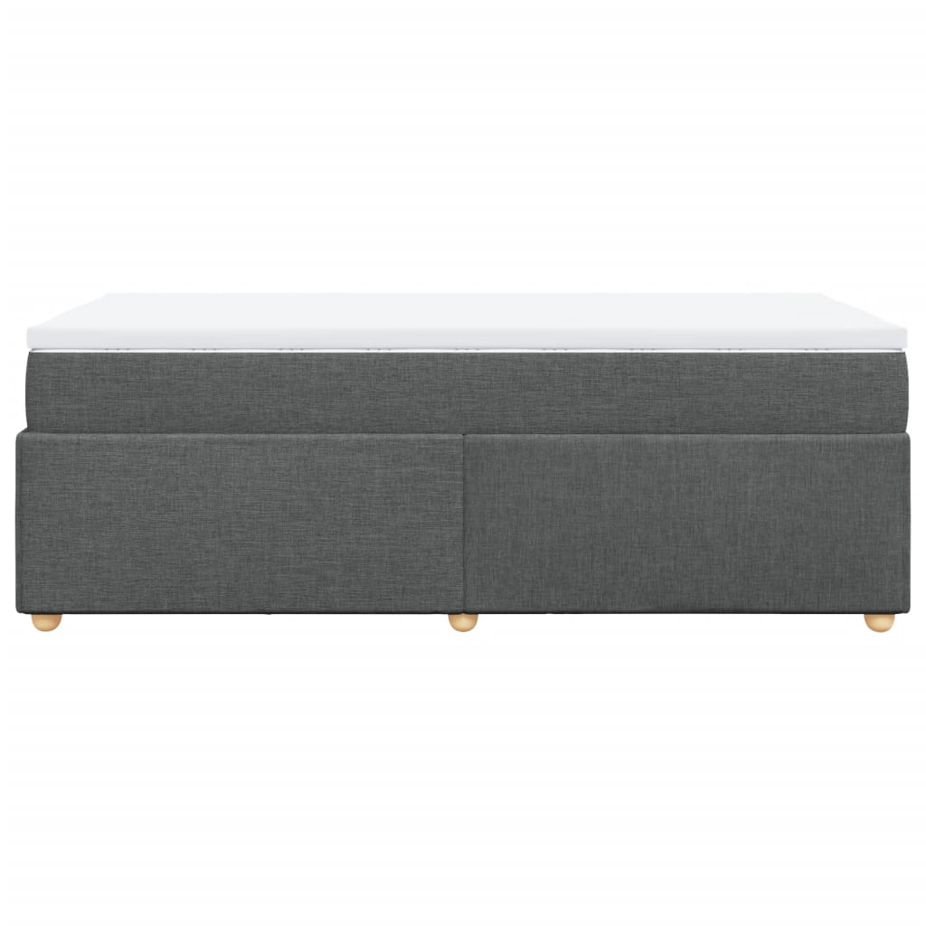 Boxspring met matras stof donkergrijs 90x190 cm is nu te koop bij PeponiXL, paradijselijk wonen!