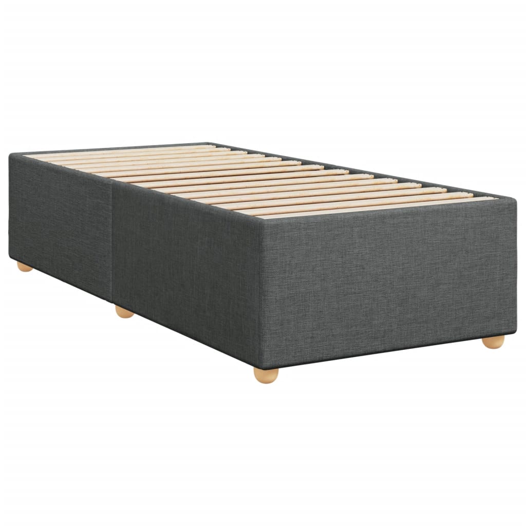 Boxspring met matras stof donkergrijs 90x190 cm is nu te koop bij PeponiXL, paradijselijk wonen!