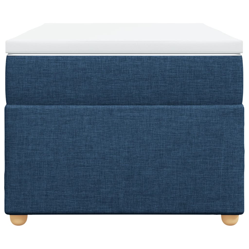 Boxspring met matras stof blauw 90x190 cm is nu te koop bij PeponiXL, paradijselijk wonen!