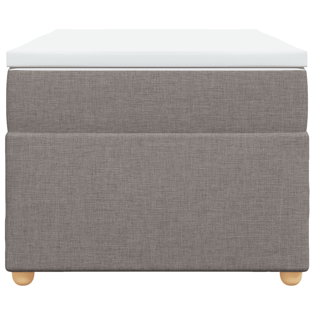 Boxspring met matras stof taupe 90x200 cm is nu te koop bij PeponiXL, paradijselijk wonen!