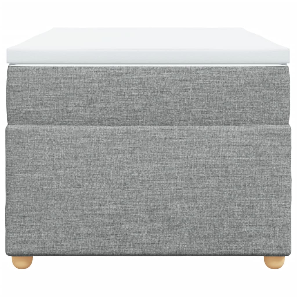 Boxspring met matras stof lichtgrijs 100x200 cm is nu te koop bij PeponiXL, paradijselijk wonen!