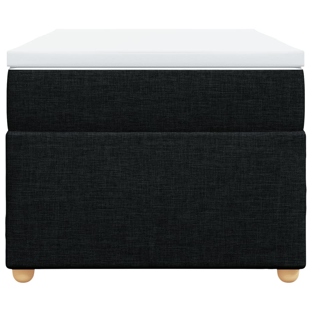 Boxspring met matras stof zwart 100x200 cm is nu te koop bij PeponiXL, paradijselijk wonen!