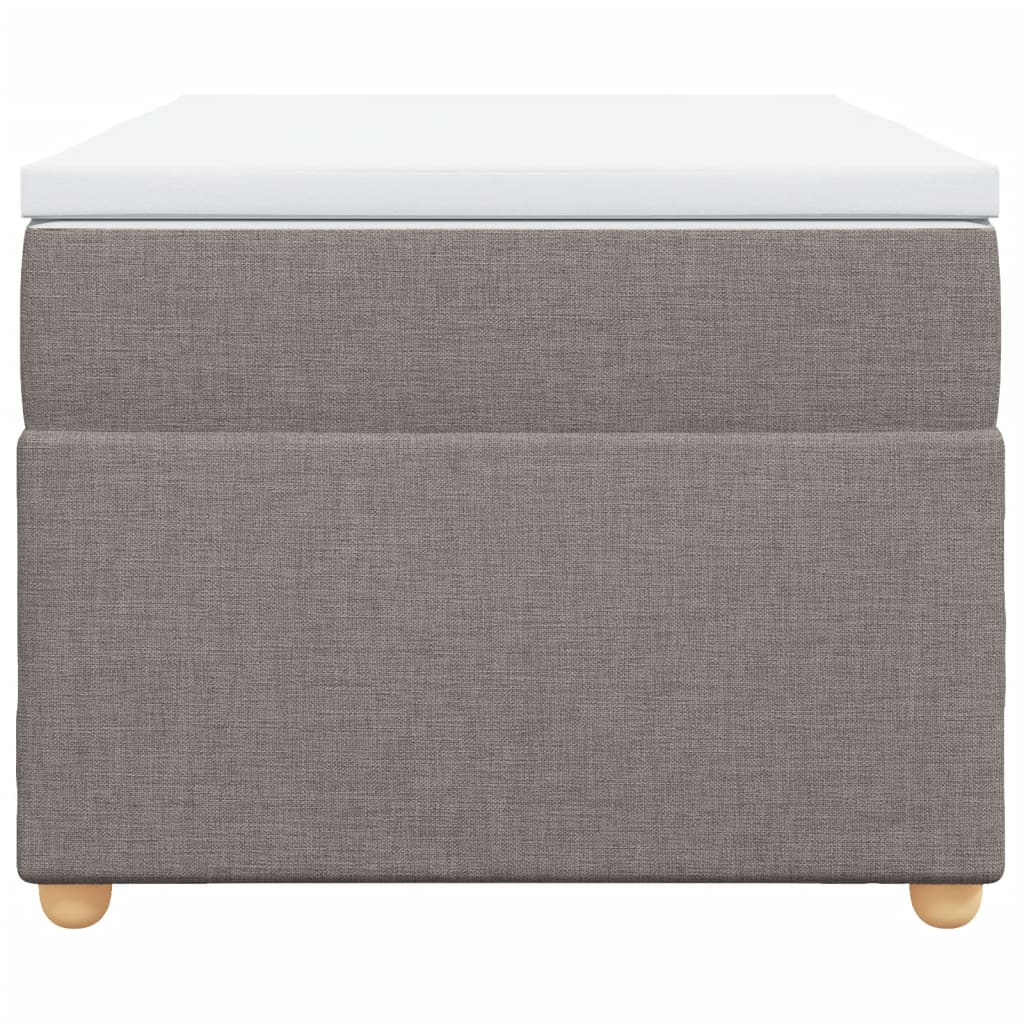 Boxspring met matras stof taupe 100x200 cm is nu te koop bij PeponiXL, paradijselijk wonen!