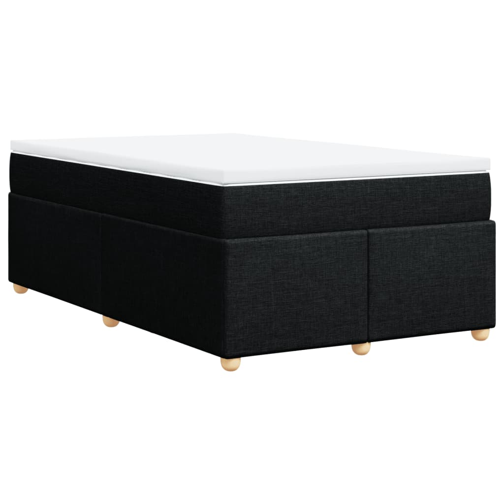 Boxspring met matras stof zwart 120x190 cm is nu te koop bij PeponiXL, paradijselijk wonen!