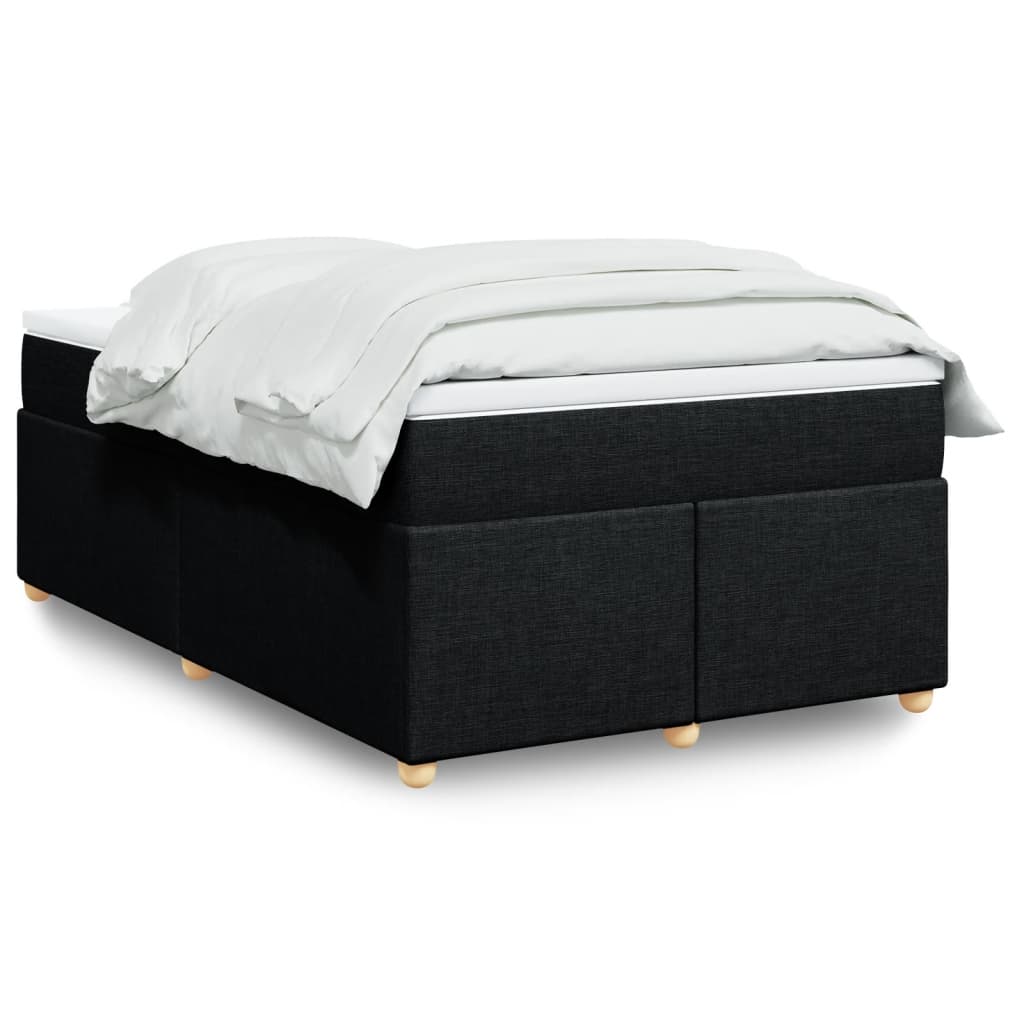 Boxspring met matras stof zwart 120x190 cm is nu te koop bij PeponiXL, paradijselijk wonen!