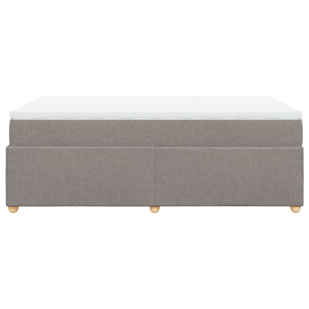 Boxspring met matras stof taupe 120x190 cm is nu te koop bij PeponiXL, paradijselijk wonen!