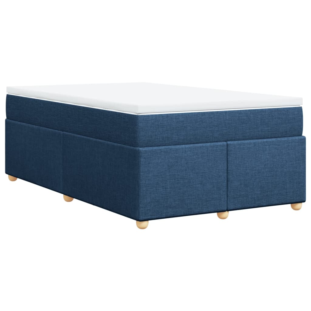 Boxspring met matras stof blauw 120x190 cm is nu te koop bij PeponiXL, paradijselijk wonen!