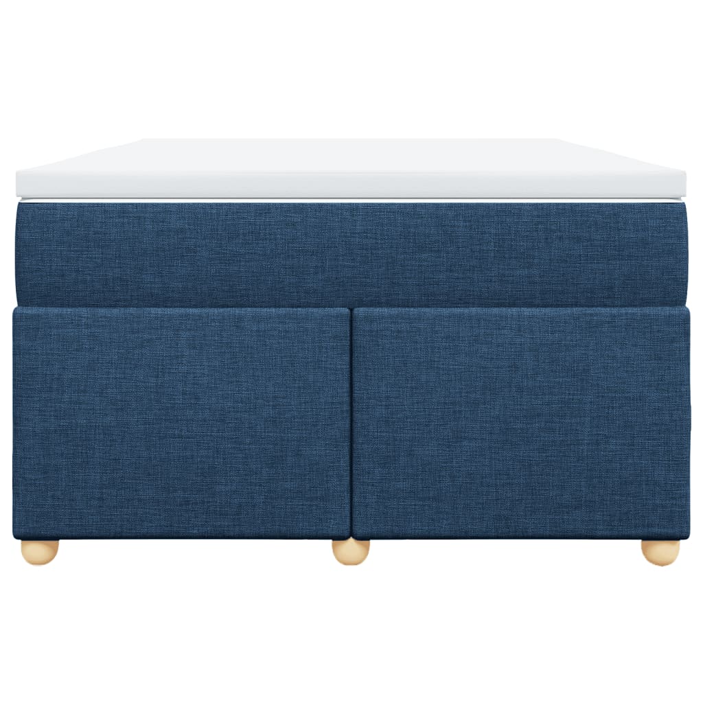 Boxspring met matras stof blauw 120x190 cm is nu te koop bij PeponiXL, paradijselijk wonen!