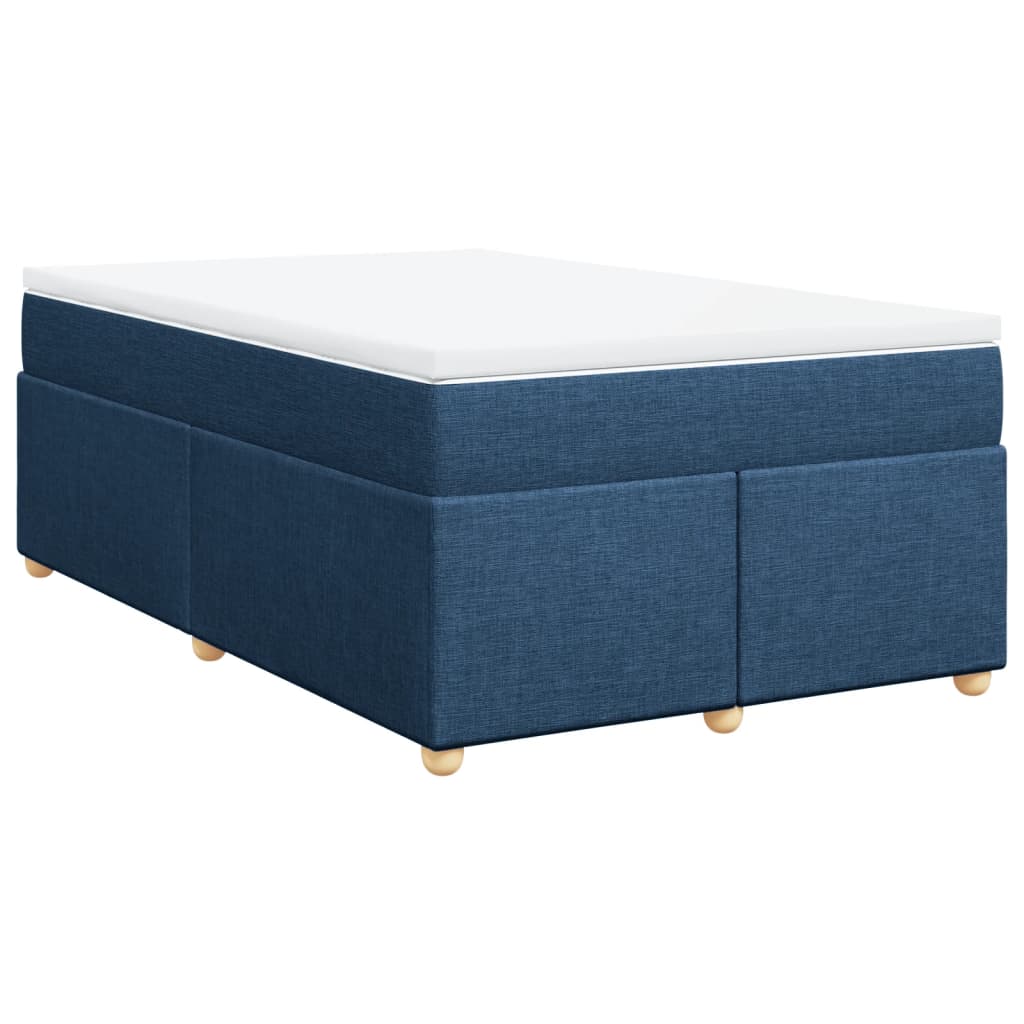 Boxspring met matras stof blauw 120x190 cm is nu te koop bij PeponiXL, paradijselijk wonen!