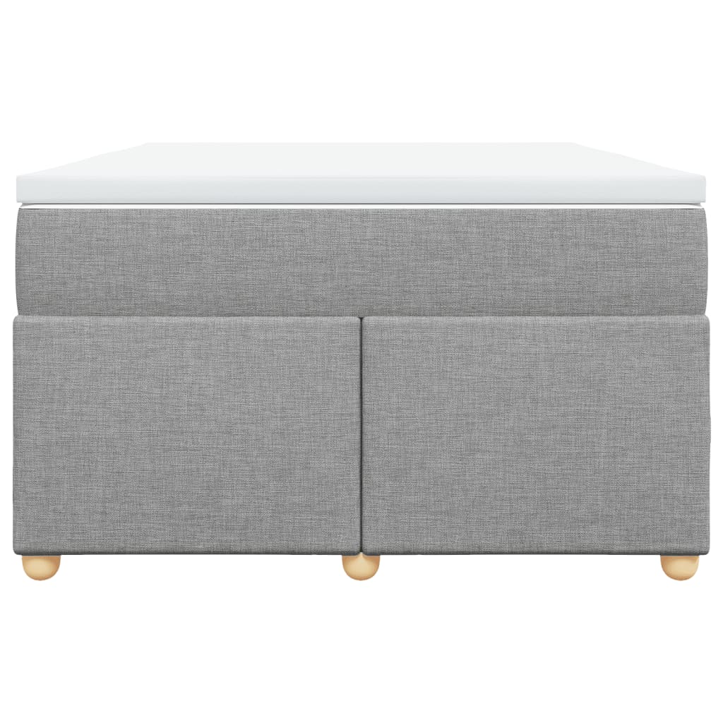 Boxspring met matras stof lichtgrijs 120x200 cm is nu te koop bij PeponiXL, paradijselijk wonen!