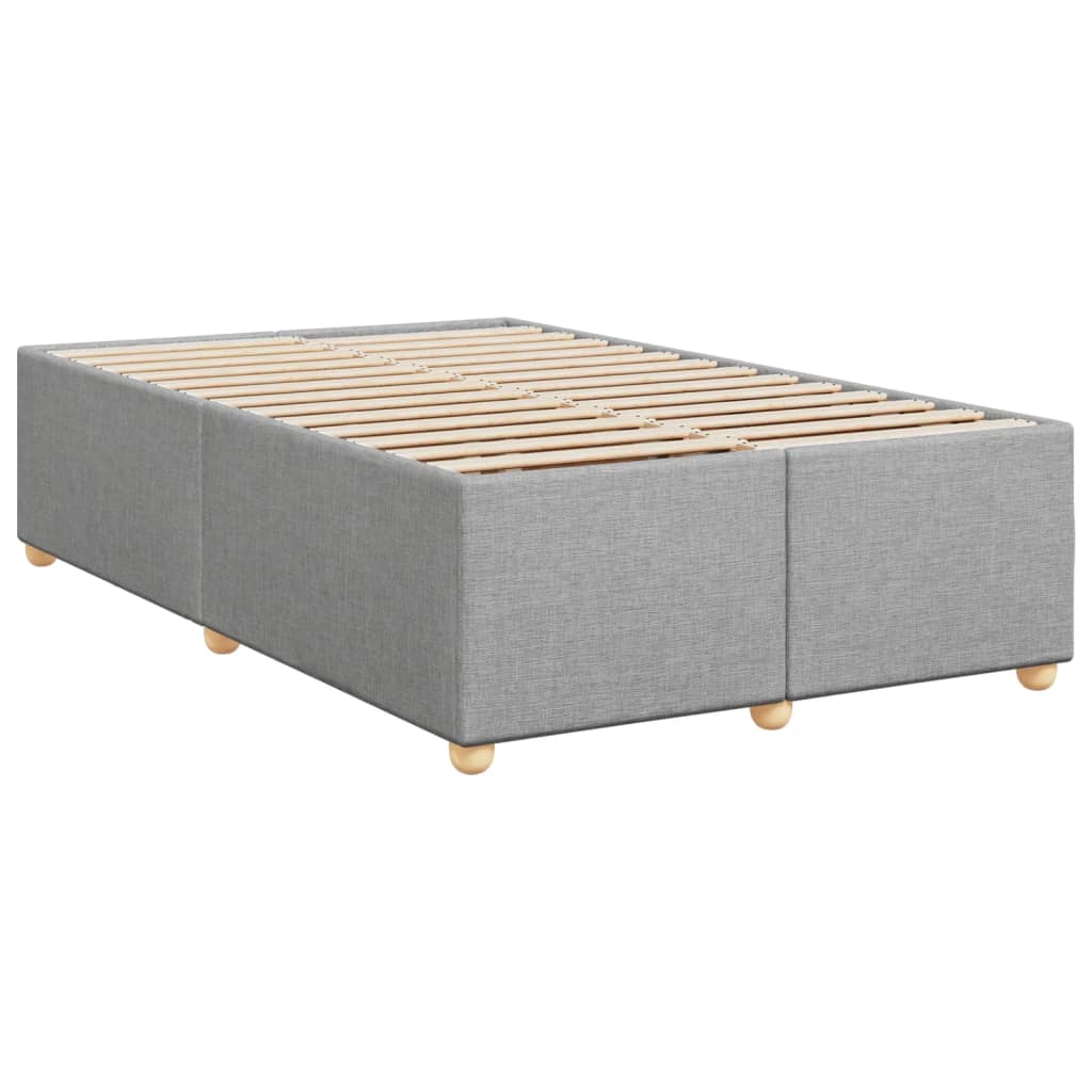 Boxspring met matras stof lichtgrijs 120x200 cm is nu te koop bij PeponiXL, paradijselijk wonen!