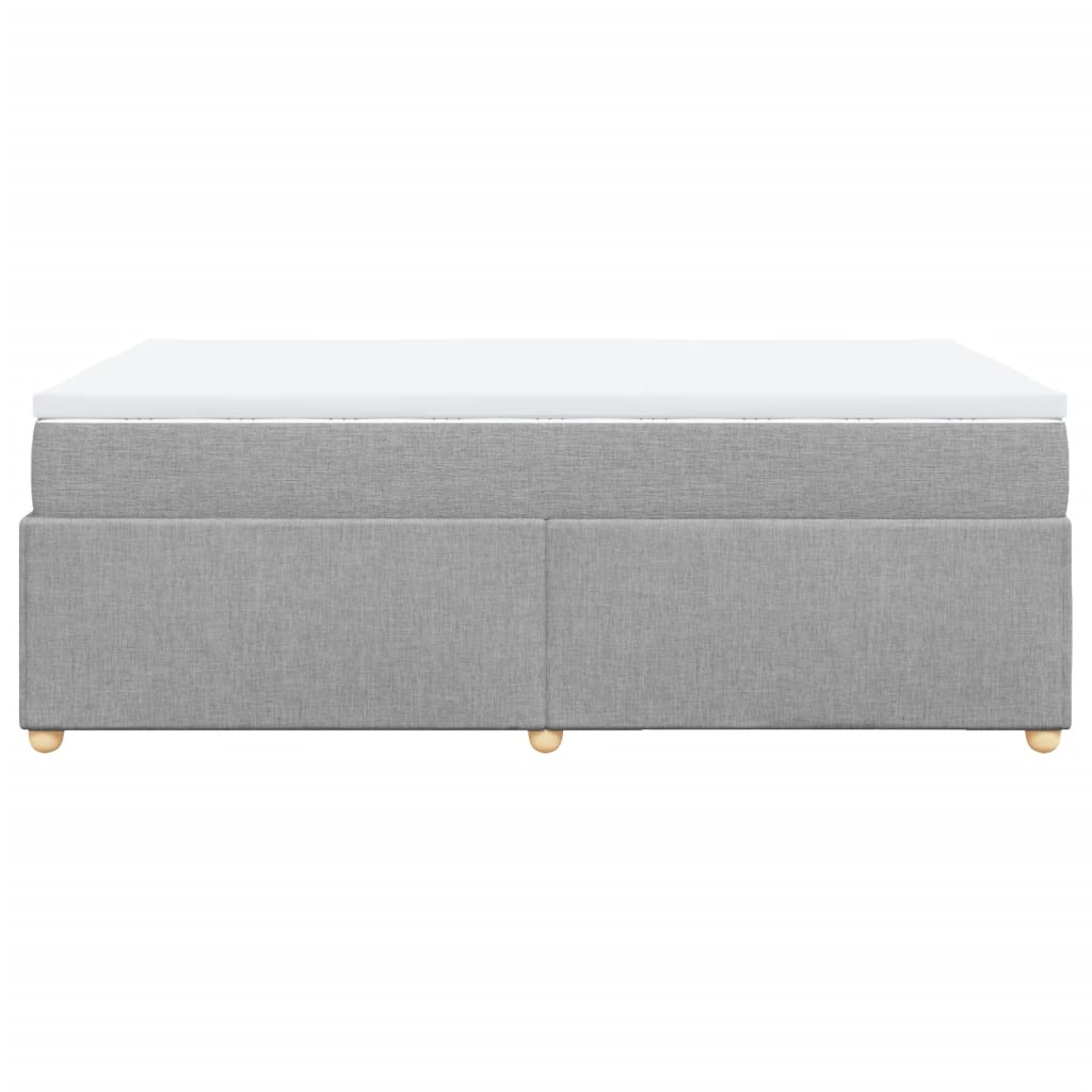 Boxspring met matras stof lichtgrijs 120x200 cm is nu te koop bij PeponiXL, paradijselijk wonen!
