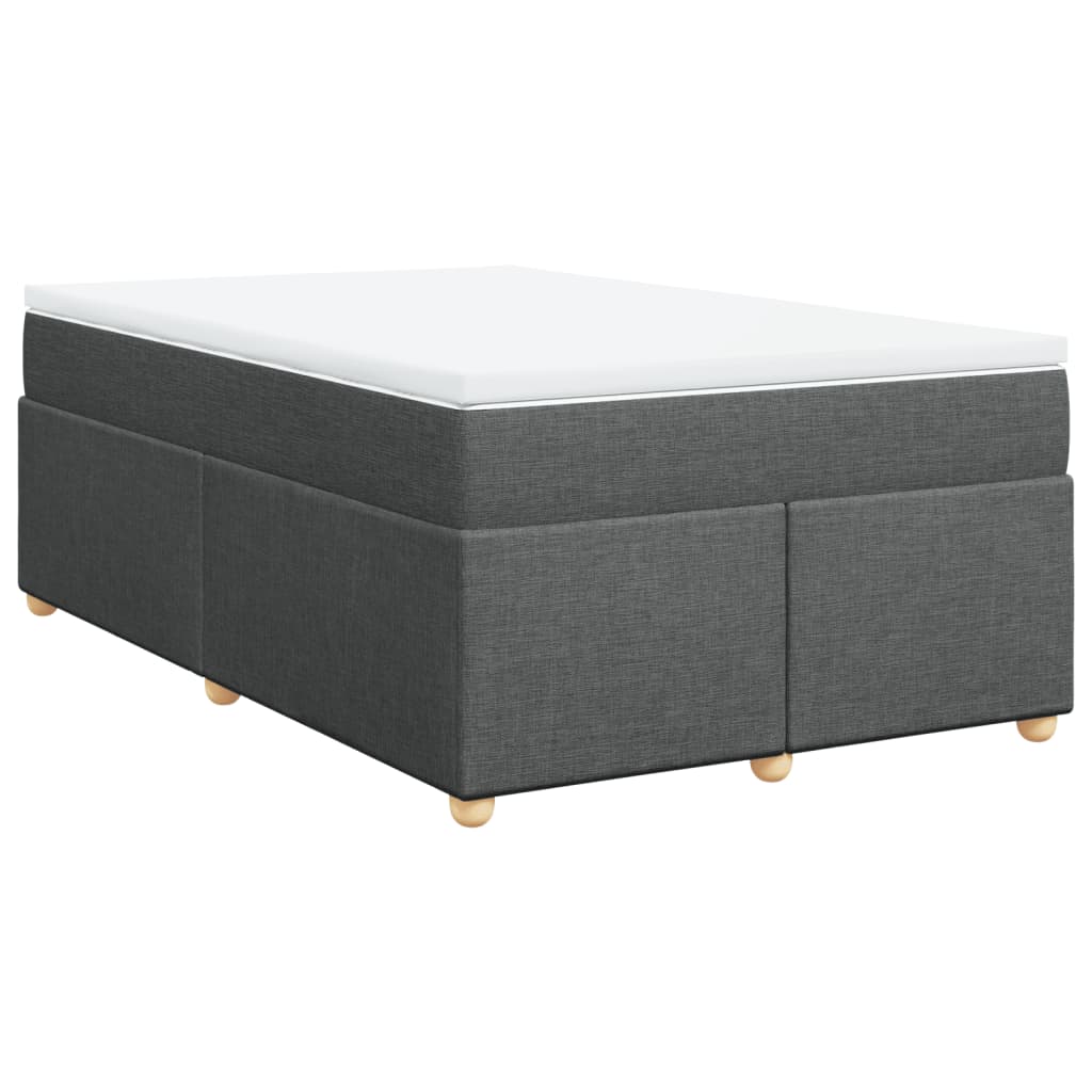 Boxspring met matras stof donkergrijs 120x200 cm is nu te koop bij PeponiXL, paradijselijk wonen!
