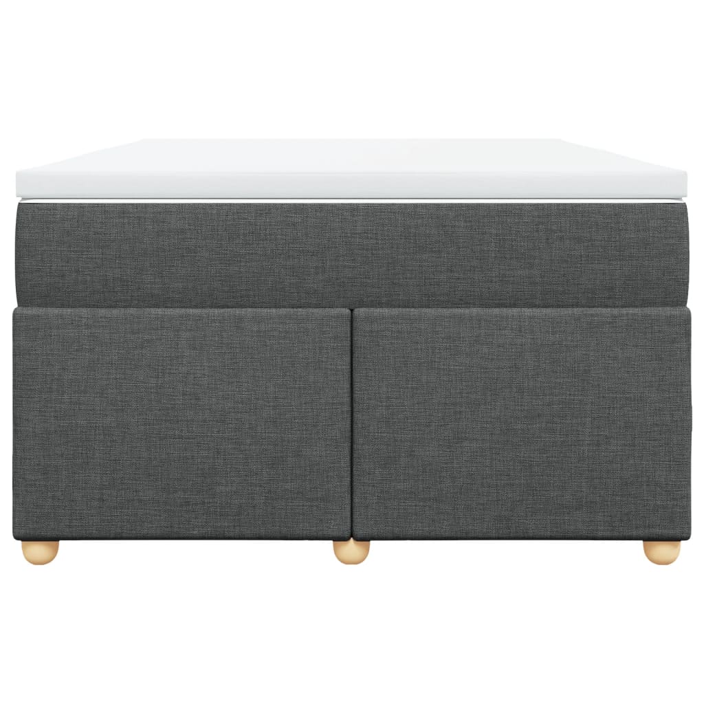 Boxspring met matras stof donkergrijs 120x200 cm is nu te koop bij PeponiXL, paradijselijk wonen!