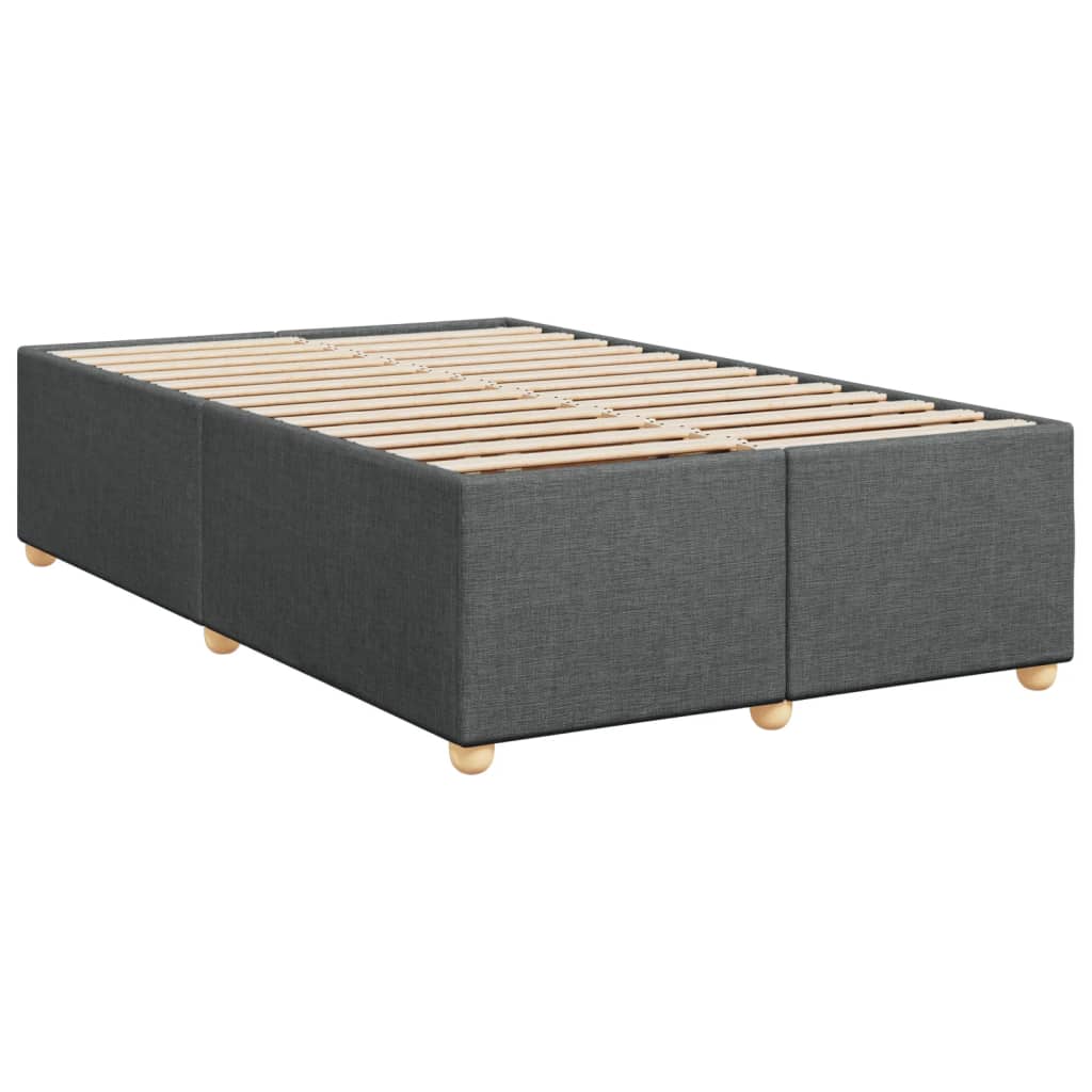 Boxspring met matras stof donkergrijs 120x200 cm is nu te koop bij PeponiXL, paradijselijk wonen!