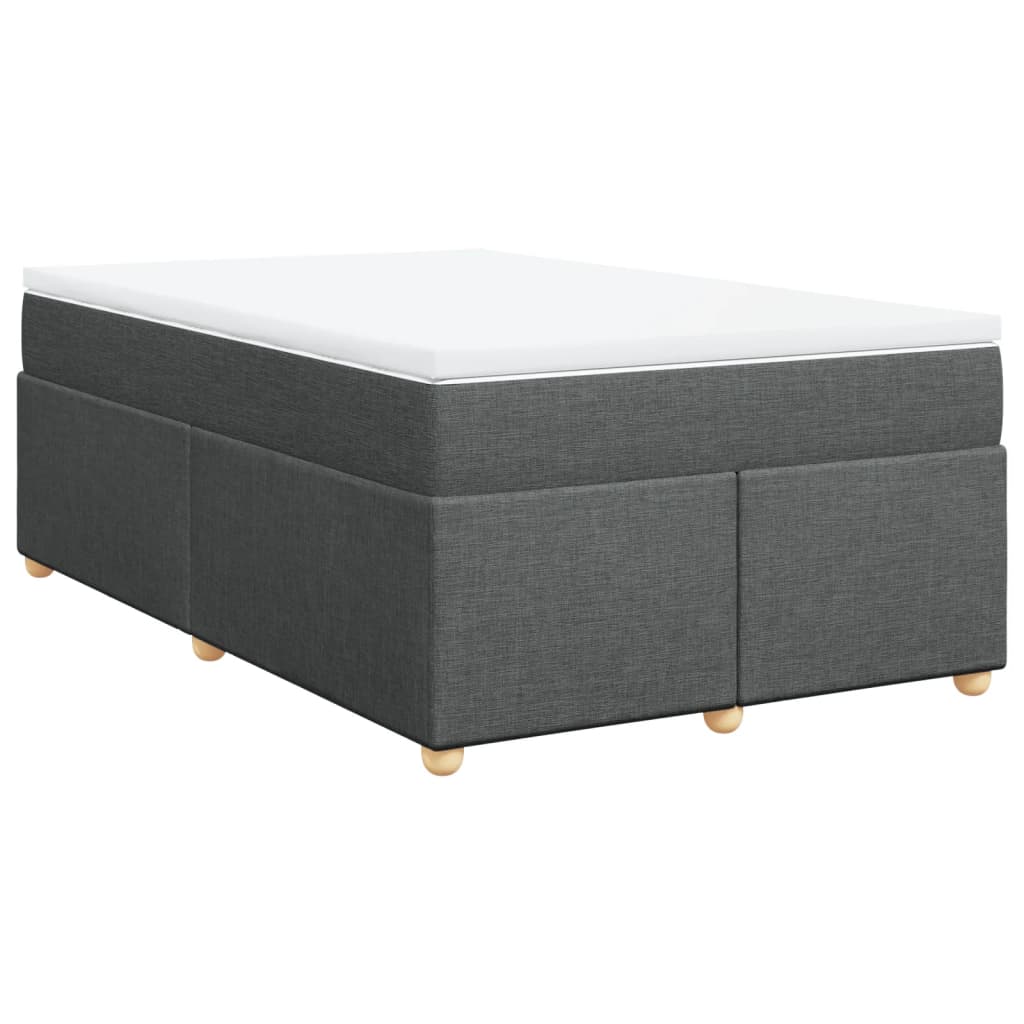Boxspring met matras stof donkergrijs 120x200 cm is nu te koop bij PeponiXL, paradijselijk wonen!