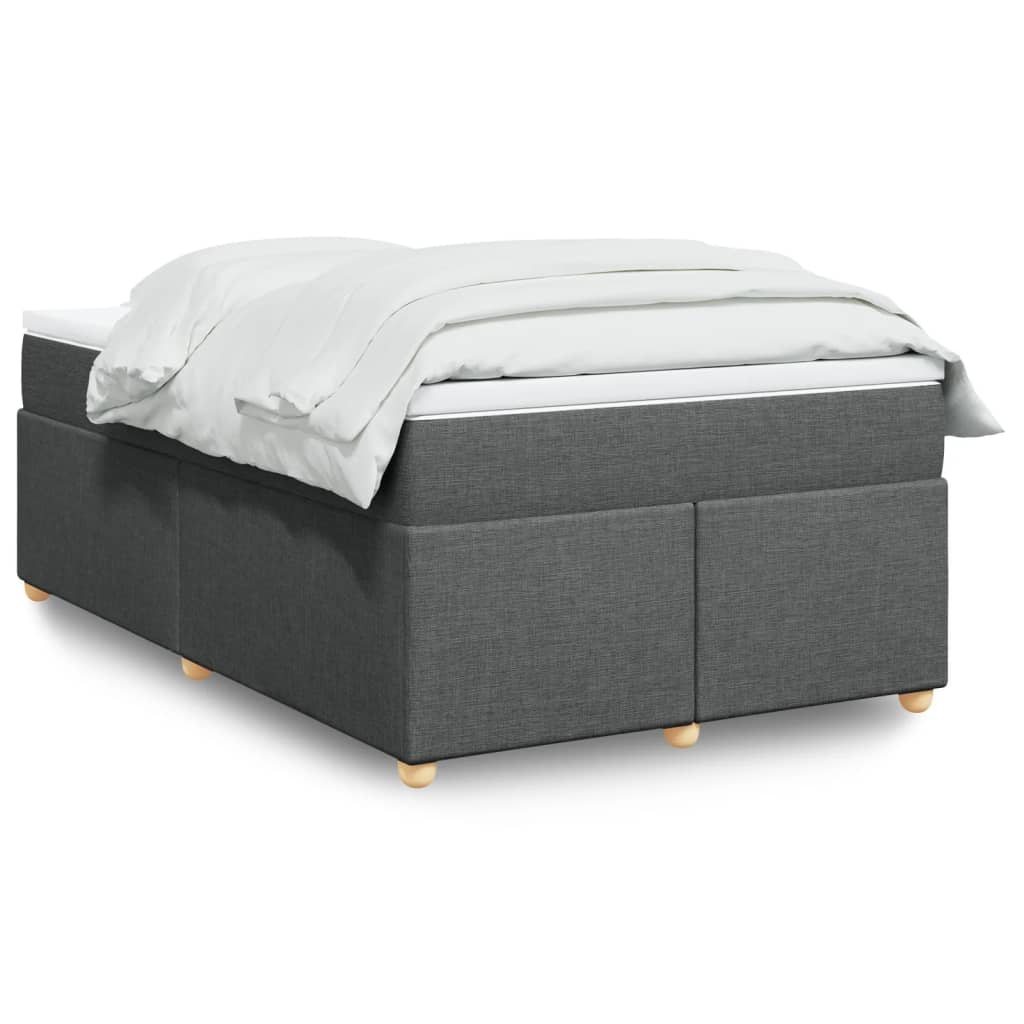 Boxspring met matras stof donkergrijs 120x200 cm is nu te koop bij PeponiXL, paradijselijk wonen!