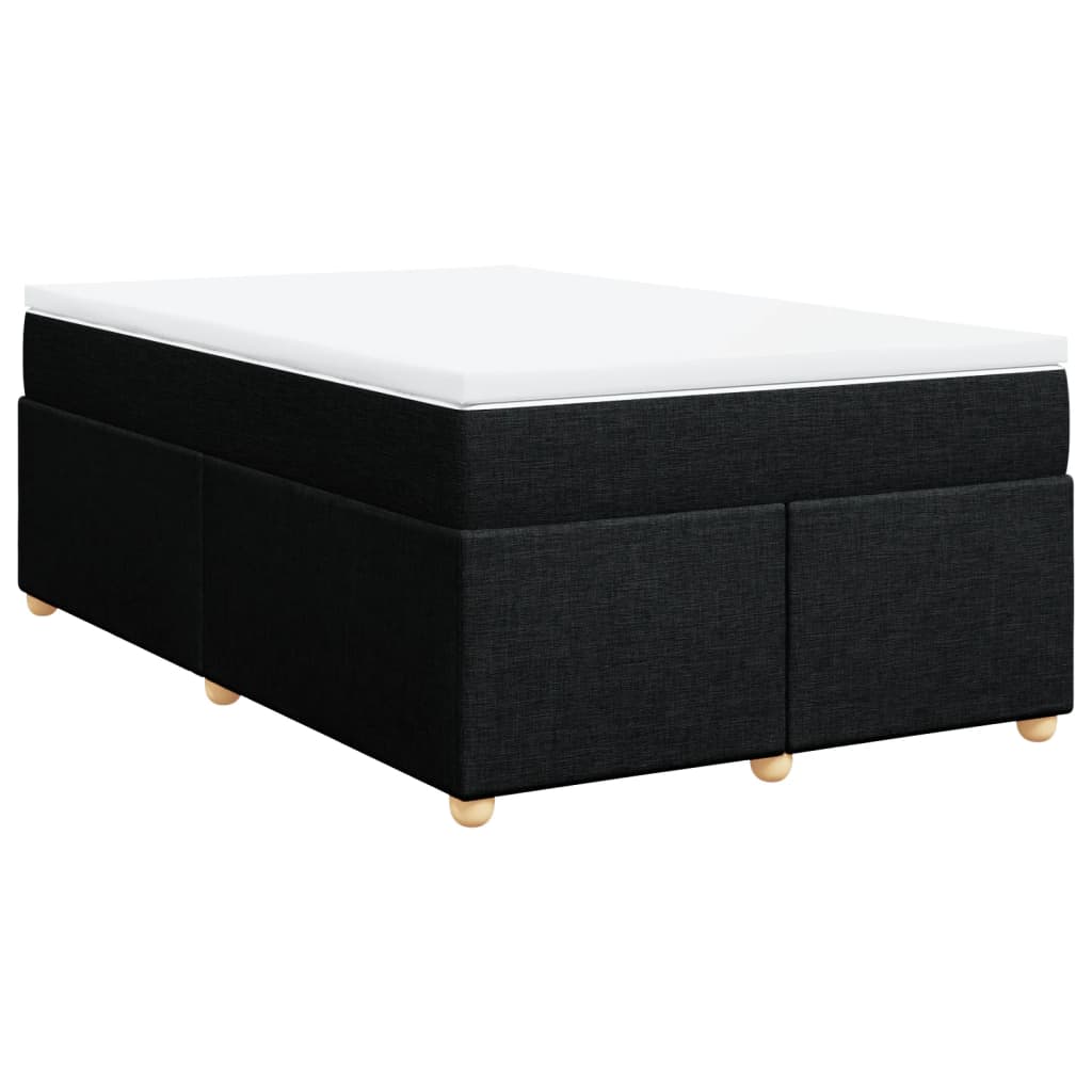 Boxspring met matras stof zwart 120x200 cm is nu te koop bij PeponiXL, paradijselijk wonen!