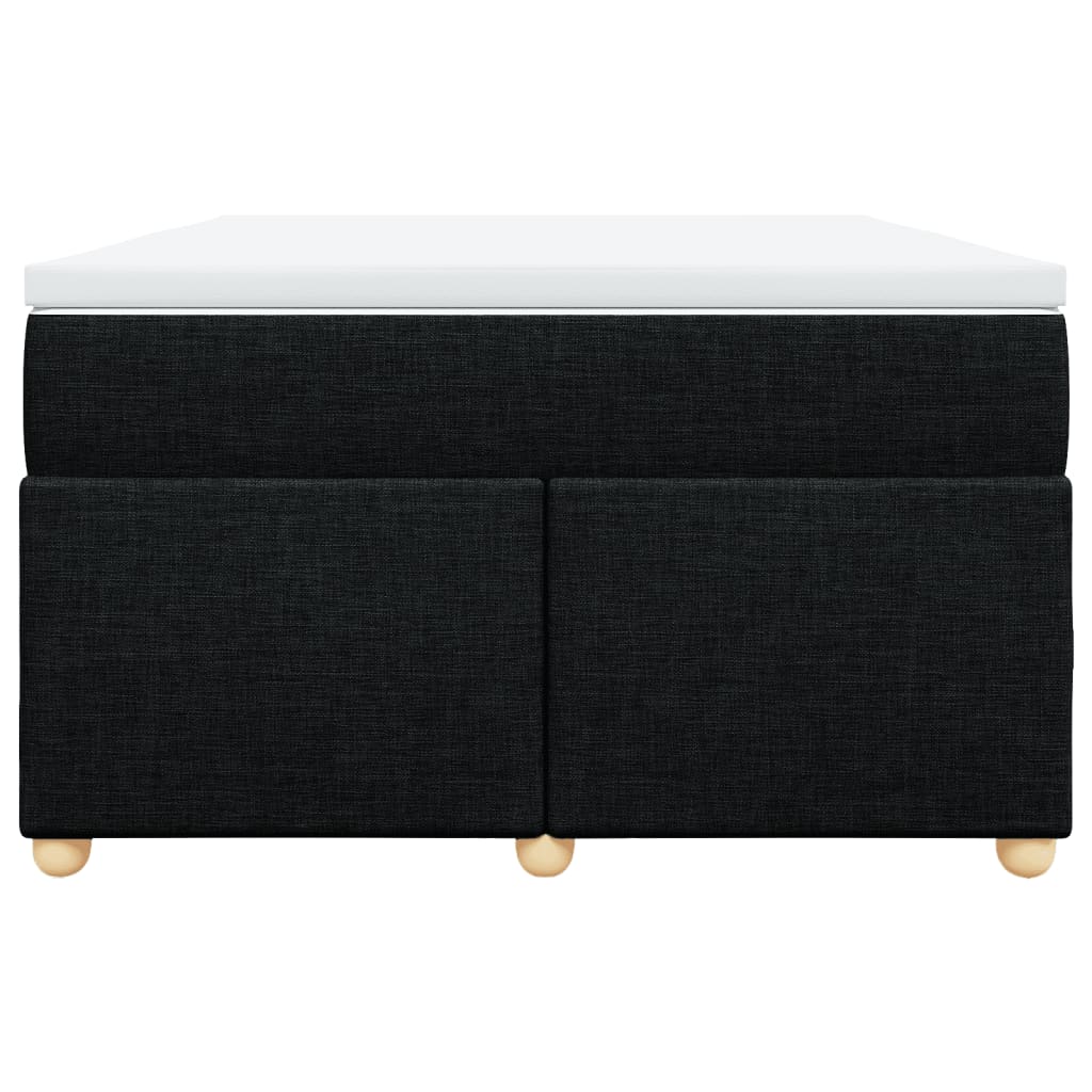 Boxspring met matras stof zwart 120x200 cm is nu te koop bij PeponiXL, paradijselijk wonen!