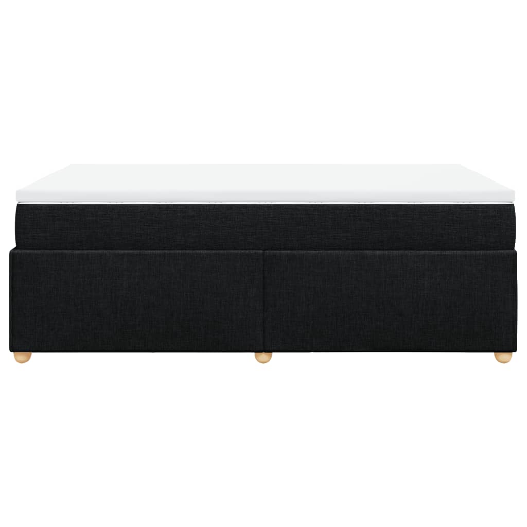 Boxspring met matras stof zwart 120x200 cm is nu te koop bij PeponiXL, paradijselijk wonen!