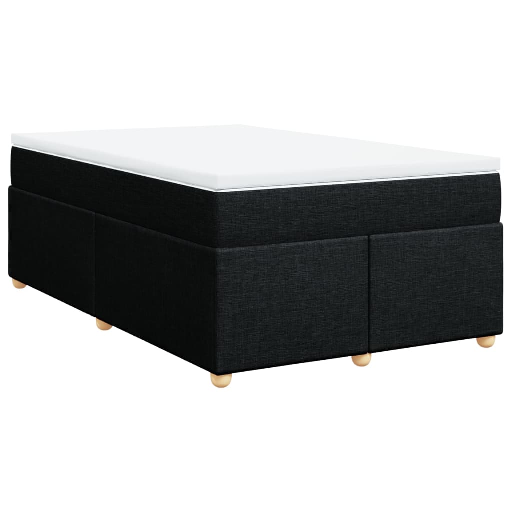 Boxspring met matras stof zwart 120x200 cm is nu te koop bij PeponiXL, paradijselijk wonen!