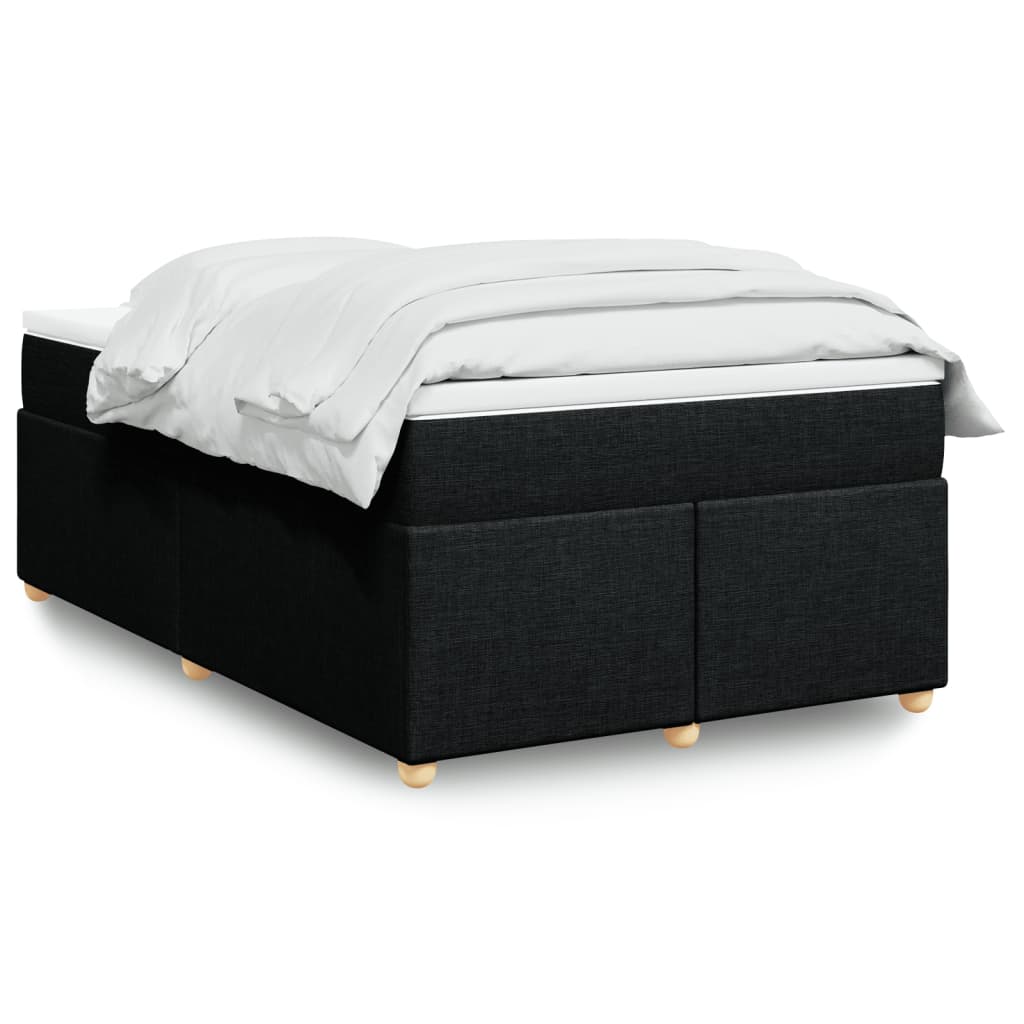 Boxspring met matras stof zwart 120x200 cm is nu te koop bij PeponiXL, paradijselijk wonen!