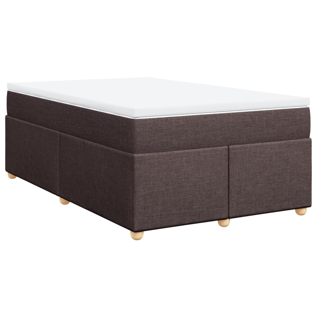 Boxspring met matras stof donkerbruin 120x200 cm is nu te koop bij PeponiXL, paradijselijk wonen!