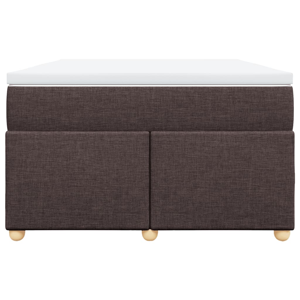 Boxspring met matras stof donkerbruin 120x200 cm is nu te koop bij PeponiXL, paradijselijk wonen!