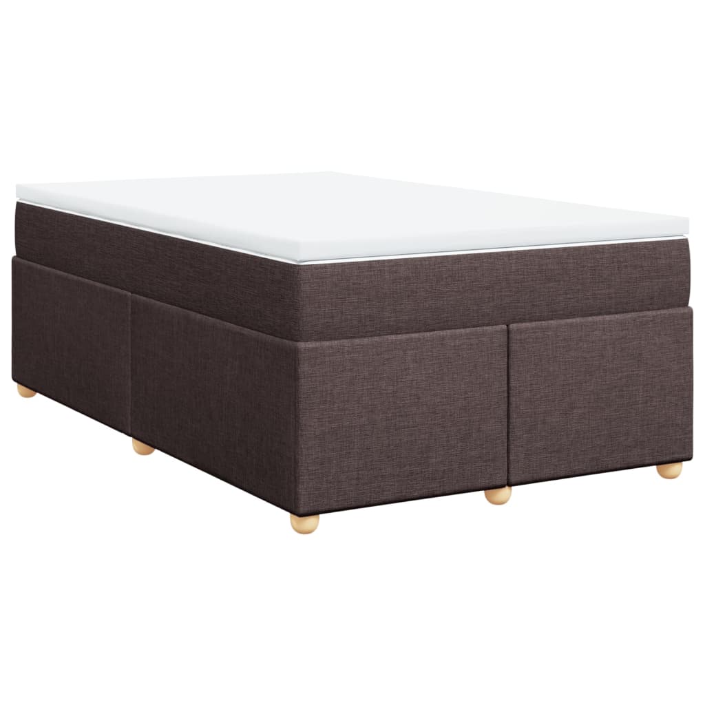 Boxspring met matras stof donkerbruin 120x200 cm is nu te koop bij PeponiXL, paradijselijk wonen!