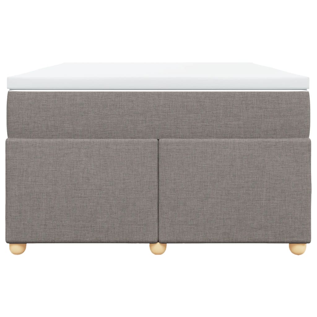 Boxspring met matras stof taupe 120x200 cm is nu te koop bij PeponiXL, paradijselijk wonen!