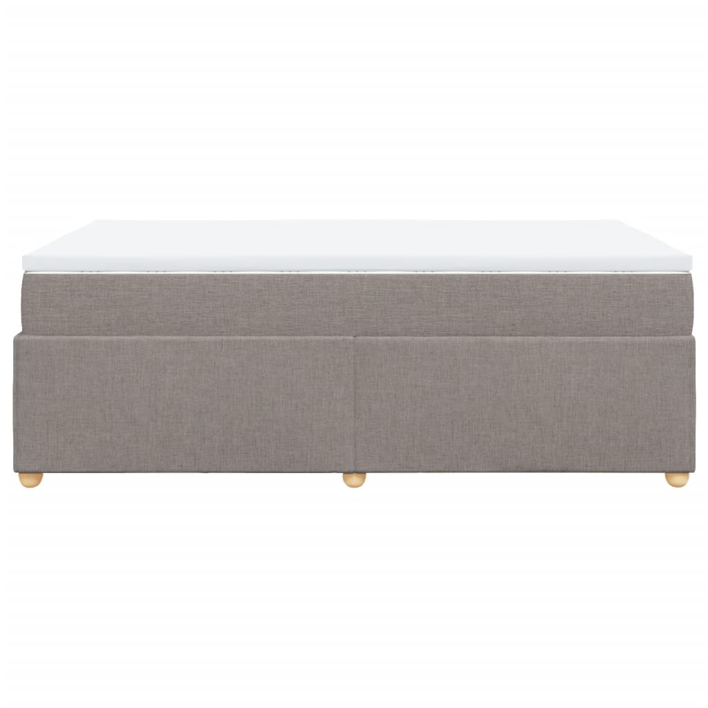Boxspring met matras stof taupe 120x200 cm is nu te koop bij PeponiXL, paradijselijk wonen!