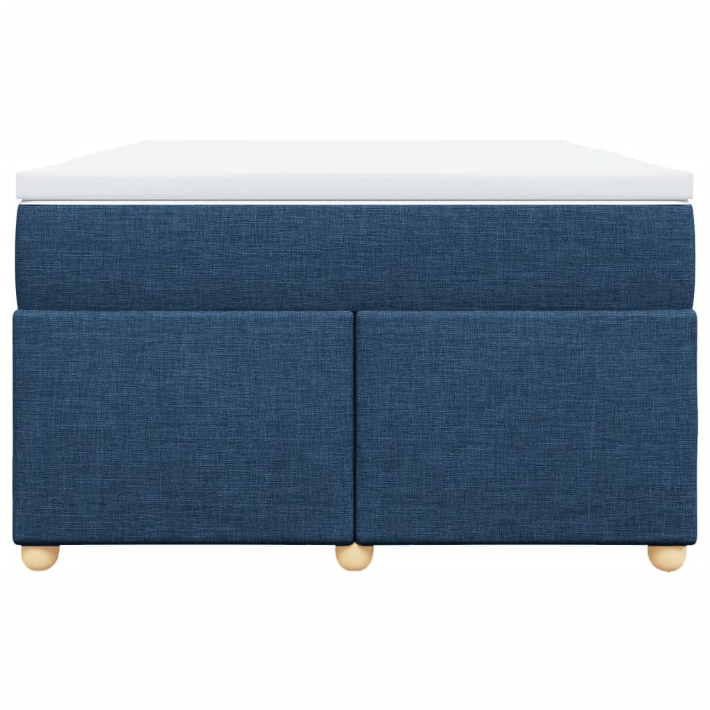 Boxspring met matras stof blauw 120x200 cm is nu te koop bij PeponiXL, paradijselijk wonen!