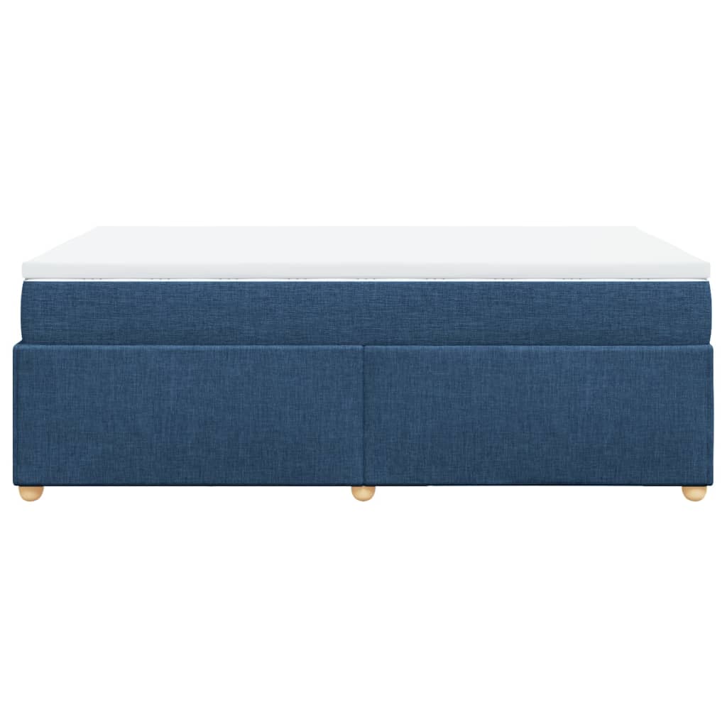 Boxspring met matras stof blauw 120x200 cm is nu te koop bij PeponiXL, paradijselijk wonen!